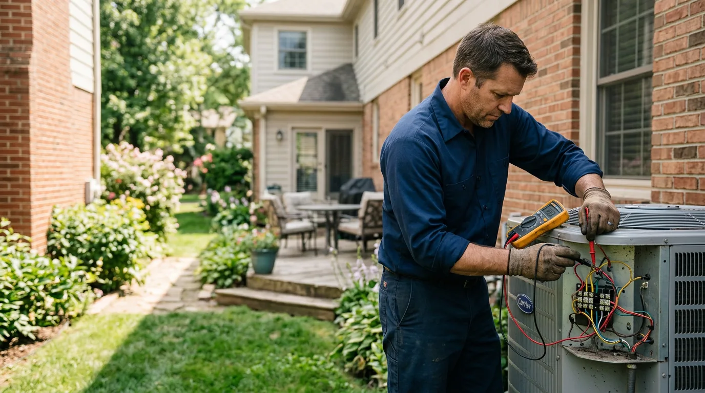 HVAC technician working near Princeton, MN